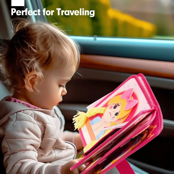 Kid Montessori Felt Busy Book Toddlers Quite Book Activity Story Busy Board Princess Farm Early Learning Educational Travel Toy - Image 5